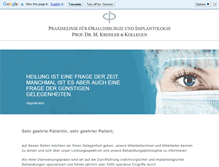 Tablet Screenshot of dr-kreisler.de